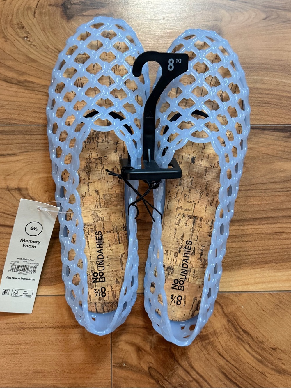 No Boundaries Pale Blue Jelly Ballet Flats